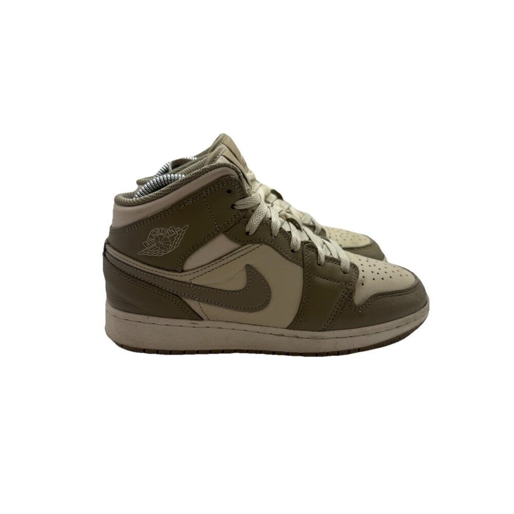 Nike Air Jordan 1 Mid GS Legend Brown Khaki Kids Size 6 Y HF4781-203 Sneakers - Picture 1 of 9